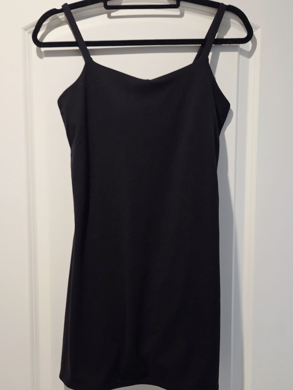 Black Athletic Dress with Thin Straps